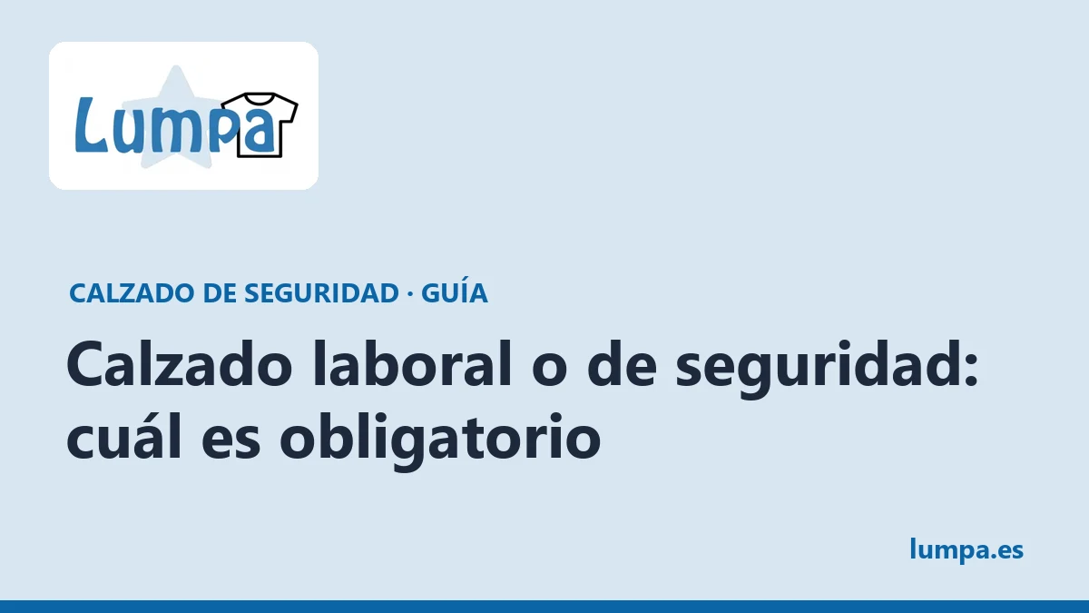 Calzado laboral o de seguridad: cuál es obligatorio