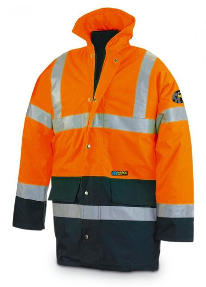 Chaqueta de alta visibilidad naranja