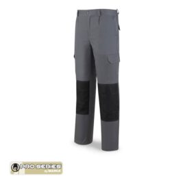 Pantalon Gris multibolsillo elástico